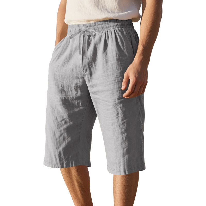 Herren leichte Freizeithose mit elastischem Bund und praktischen Taschen Drune