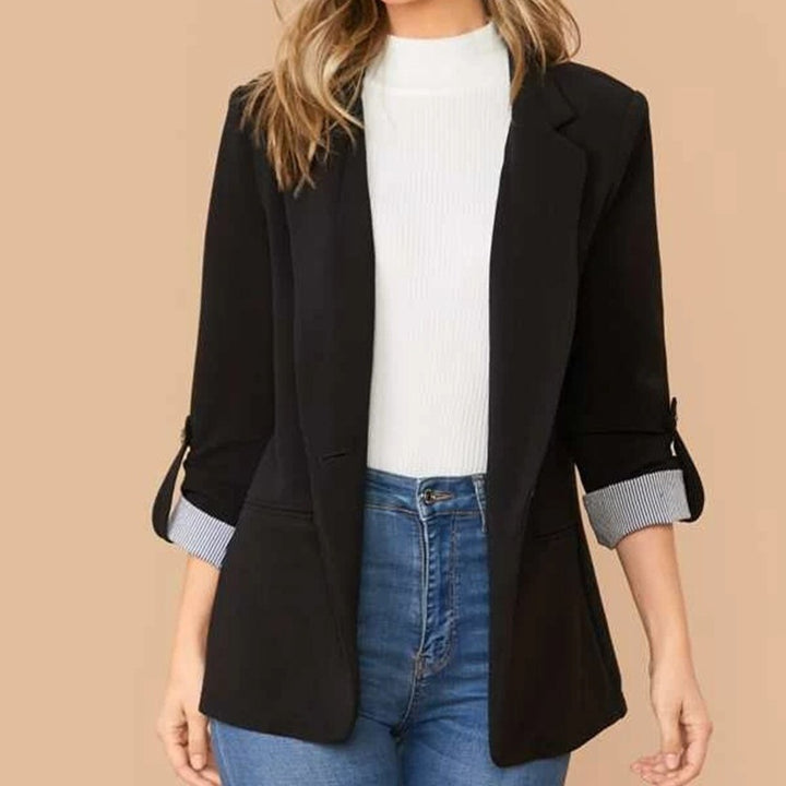 Damen Eleganter Blazer mit strukturiertem Design und praktischem Schnürdetail Drune