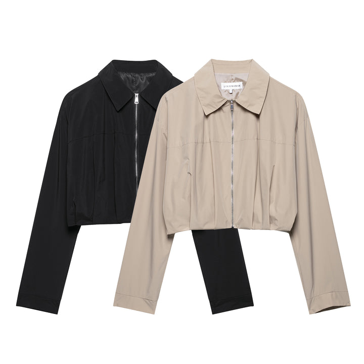 Damen modische cropped Jacke Drune