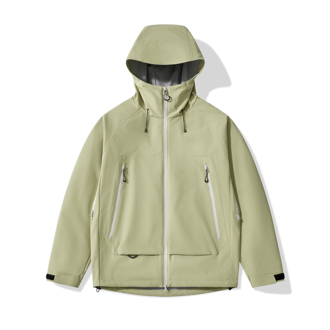 Herren technisch-isolierende Softshelljacke mit Kapuze und Fleece-Innenkragen Drune