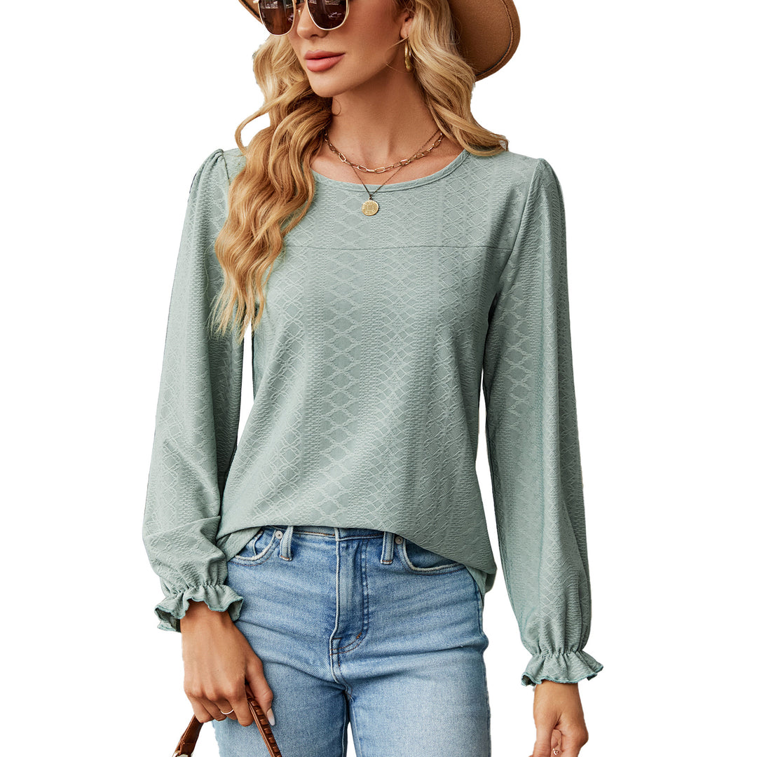 Damen Blusenshirt mit Raffungen und elegantem Strukturdesign Drune