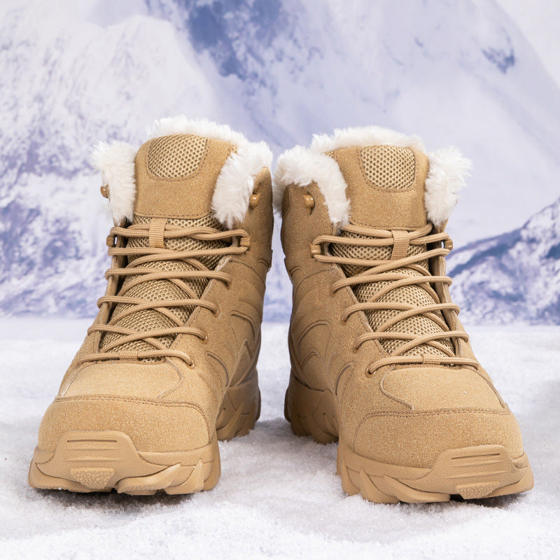 Damen Gefütterter knöchelhoher Winter‑Outdoor‑Boot mit Kunstfellfutter und griffiger Trailprofilsohle Drune