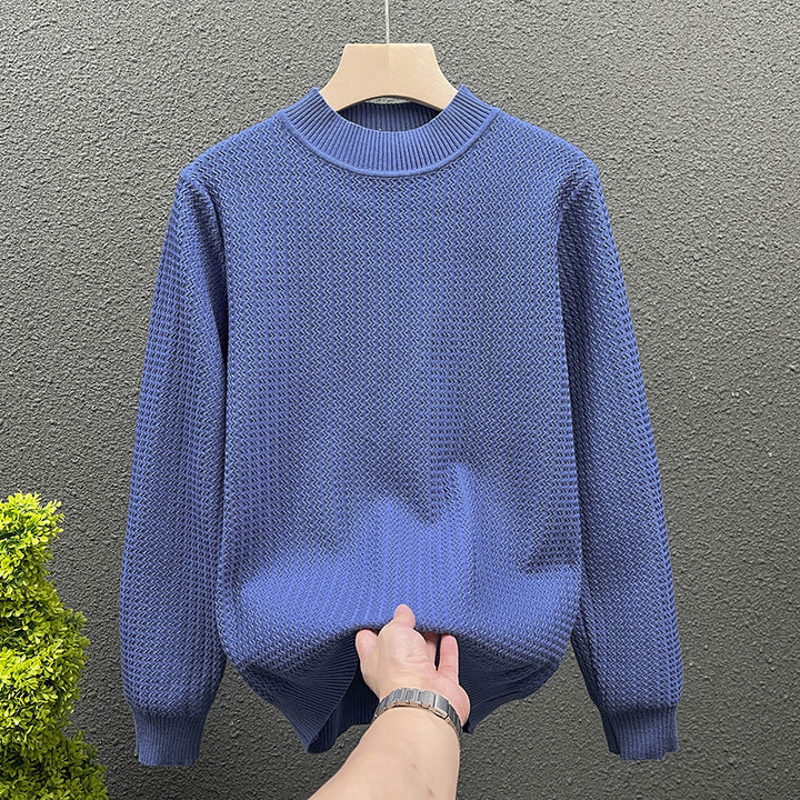 Damen Strukturierter Rollkragenpullover aus feinem Waffelstrick Drune