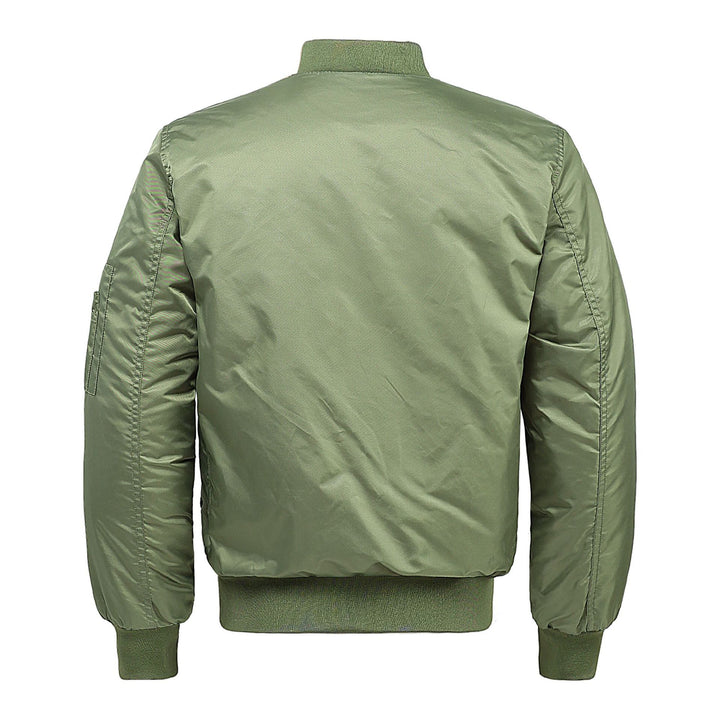 Herren  Classic Pilot Bomberjacke mit Utility-Ärmeltasche und gestepptem Futter Drune