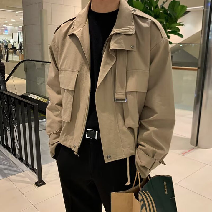 Herren Modische Utility-Jacke mit praktischen Taschen Drune