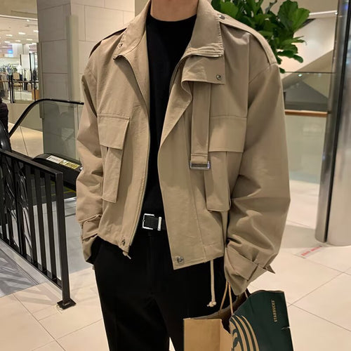 Herren Modische Utility-Jacke mit praktischen Taschen Drune