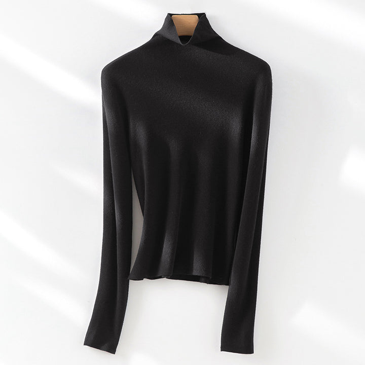 Damen Slim-Fit Feinstrick-Rollkragenpullover mit Stretch Drune
