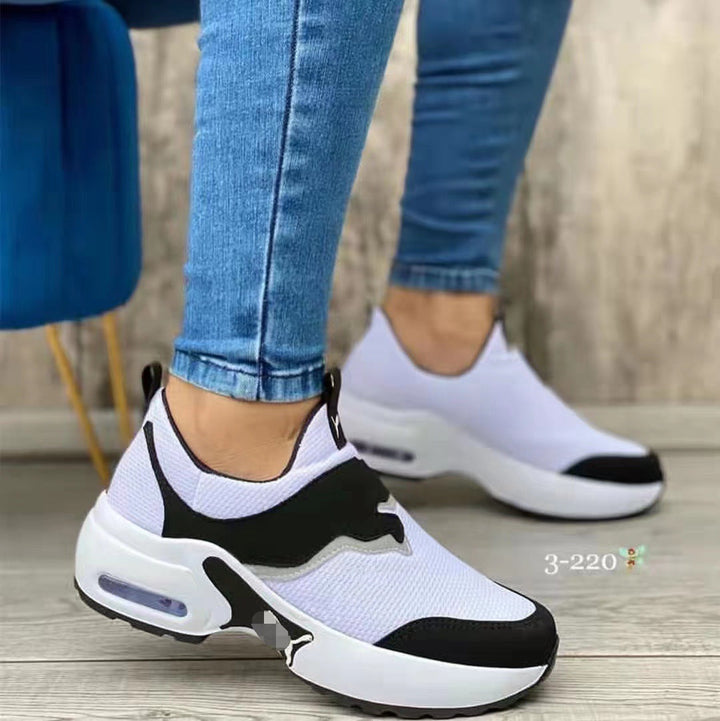 Damen Komfort-Sneaker mit atmungsaktivem Mesh-Obermaterial und gepolsterter Sohle Drune