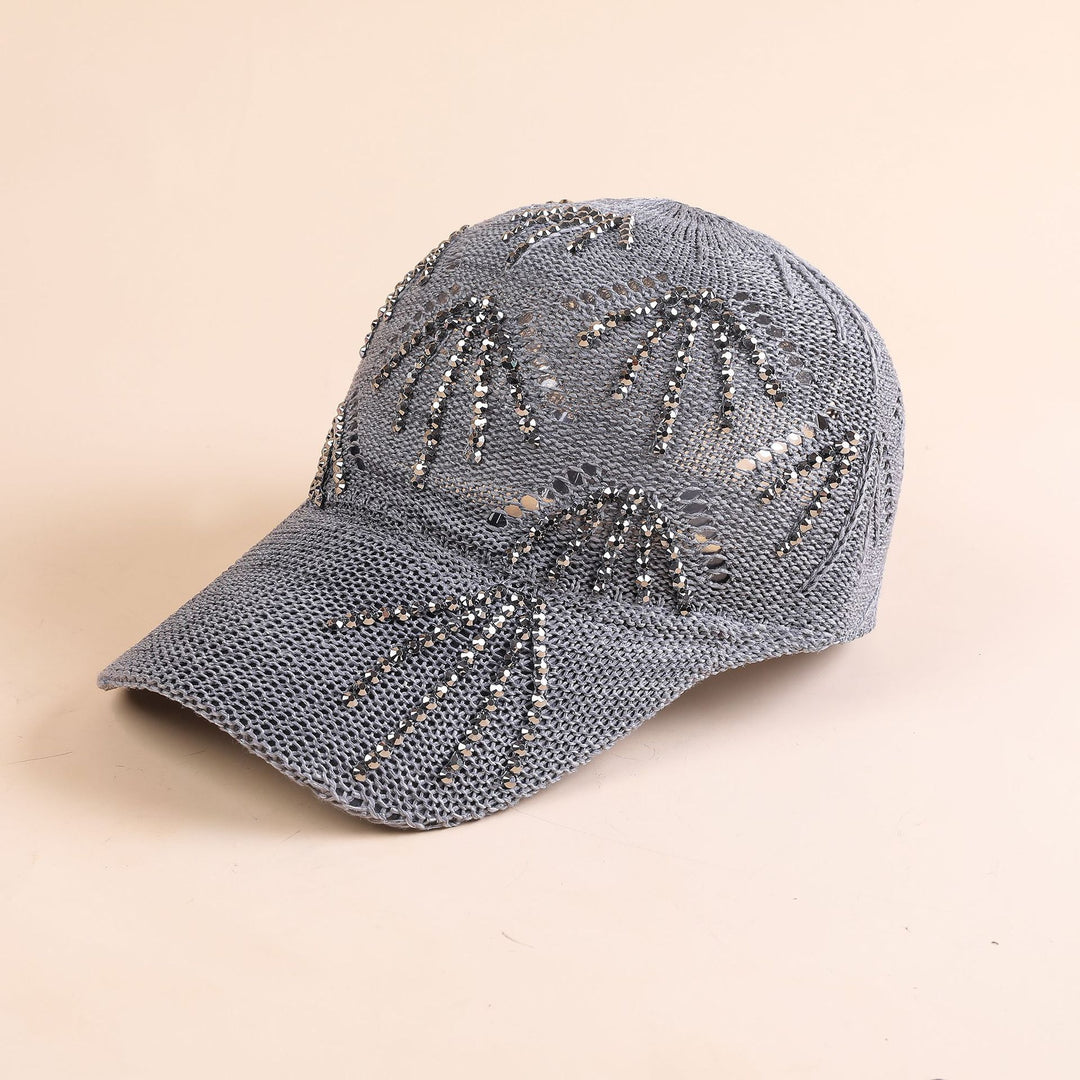 Damen Sportliche Trucker-Cap mit funkelnden Pailletten und atmungsaktiver Netzstruktur Drune