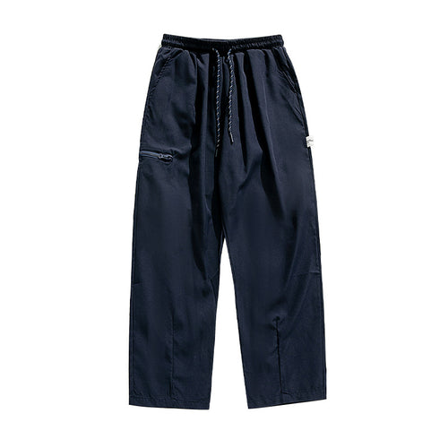 Unisex Weite Utility-Hose im Relaxed‑Fit mit elastischem Tunnelzugbund und seitlicher Reißverschlusstasche Drune