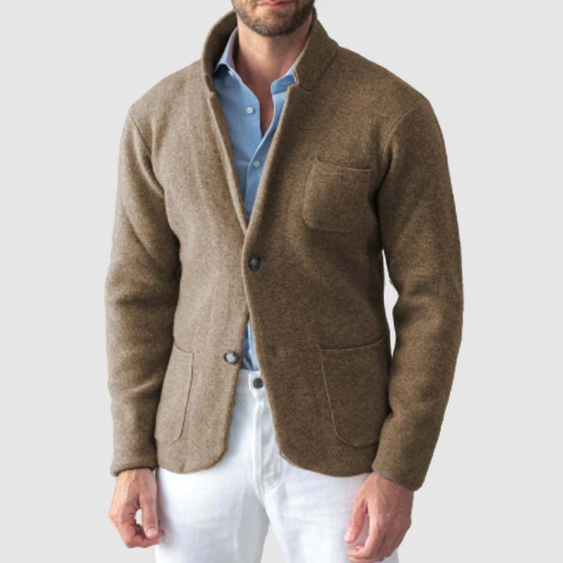 Drune | Blazer Slim Fit Wollmischung Reverskragen Zwei Knöpfe Taschendetails