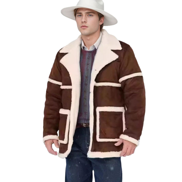 Herren Lässige und gefütterte Outdoor-Jacke mit großen Taschen Drune