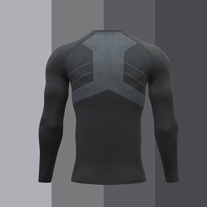 Herren Kompressions-Langarm-Sportshirt Drune