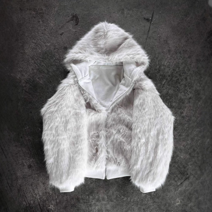 Damen weiche und warme Kapuzenjacke Drune