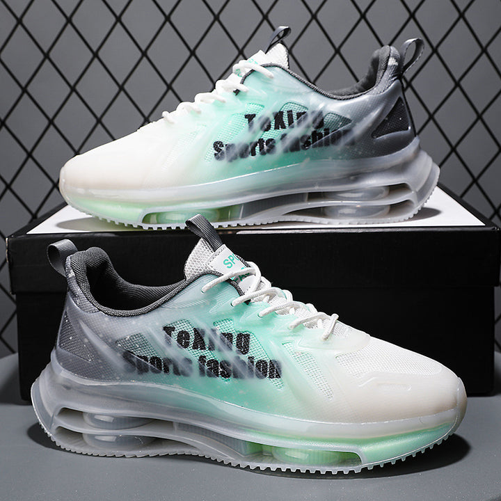 Herren Innovativer Laufsneaker mit sichtbarer Luftkissen-Zwischensohle und semi-transparenter TPU-Ummantelung Drune