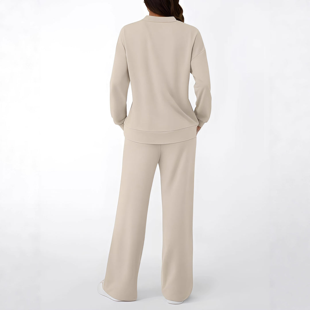Damen Lässiger Relaxed-Fit Jogginganzug Drune