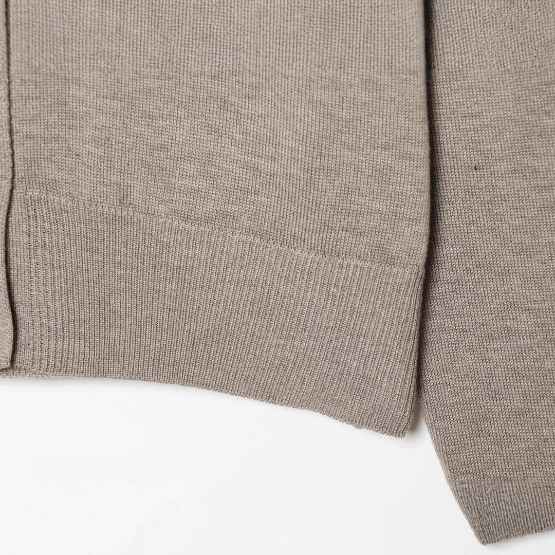 Damen Feinstrick-Cropped-Cardigan mit Spitzenbesatz und Rundhalsausschnitt Drune