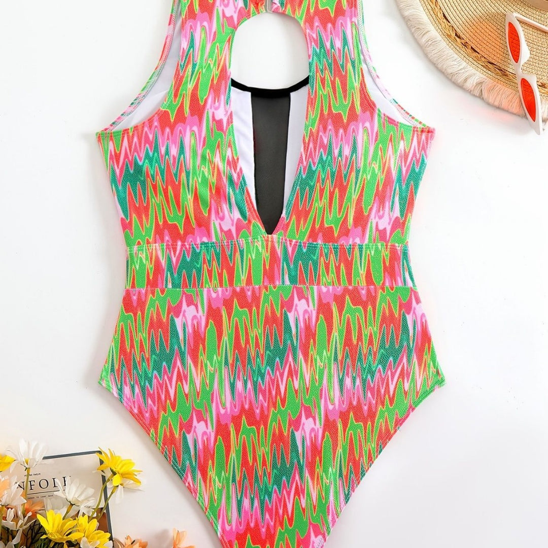 Damen Schwimmanzug mit modischem Cut-Out Drune