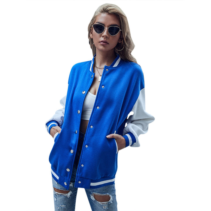 Damen Collegejacke im sportlichen Look mit kontrastierendem Farbdesign Drune