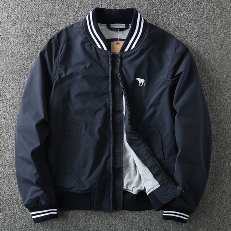 Herren Sportliche Bomberjacke mit praktischen Taschen und elastischen Bündchen Drune