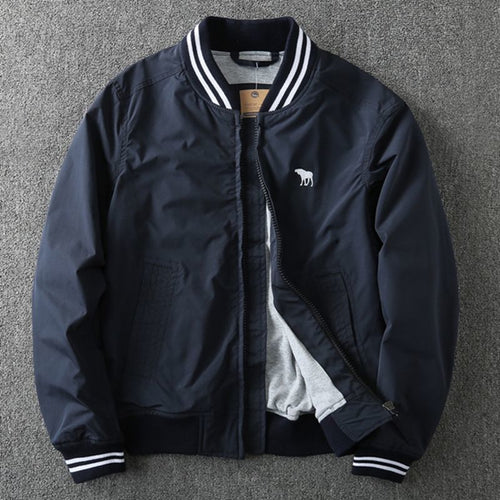 Herren Sportliche Bomberjacke mit praktischen Taschen und elastischen Bündchen Drune