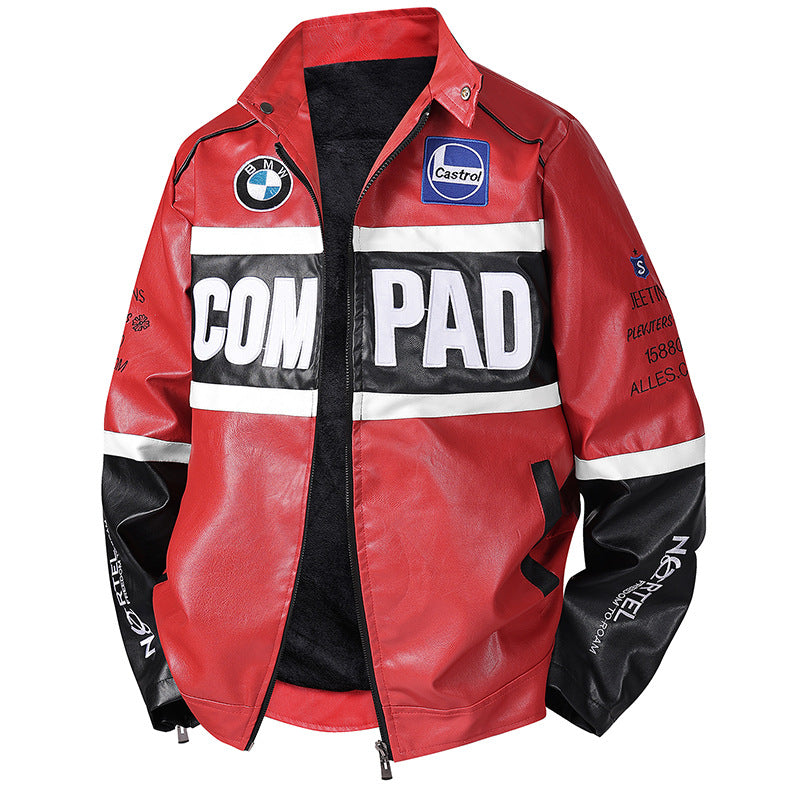 Herren Modische Bikerjacke mit sportlichen Akzenten Drune