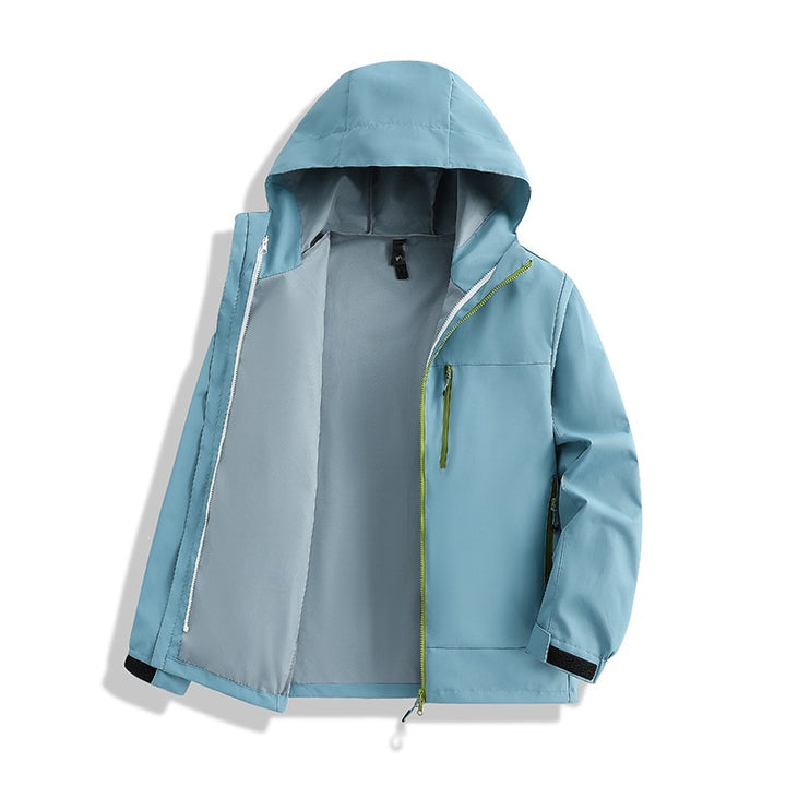 Herren Minimalistische Kapuzen-Softshelljacke mit atmungsaktivem Meshfutter & verdecktem Reißverschluss Drune