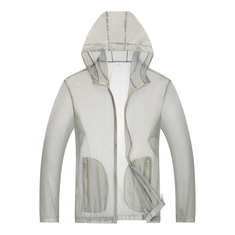 Herren ultraleichte Regenjacke mit verstellbarem Kapuzenbereich und reflektierenden Elementen Drune