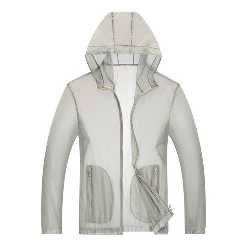 Herren ultraleichte Regenjacke mit verstellbarem Kapuzenbereich und reflektierenden Elementen Drune
