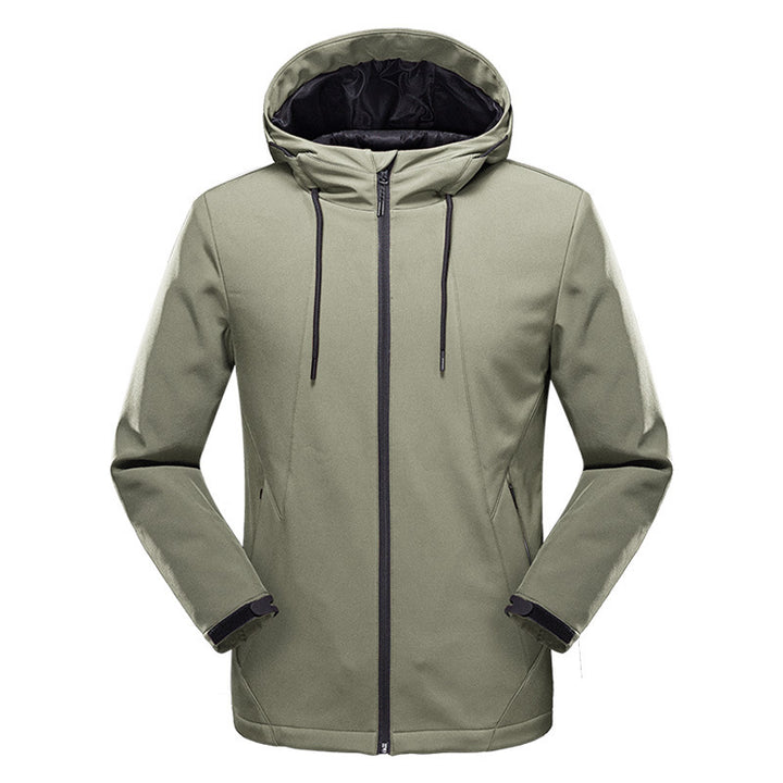 Damen Taillierte Softshell-Jacke mit Kapuze, winddichter Membran und verdeckten Reißverschlüssen Drune