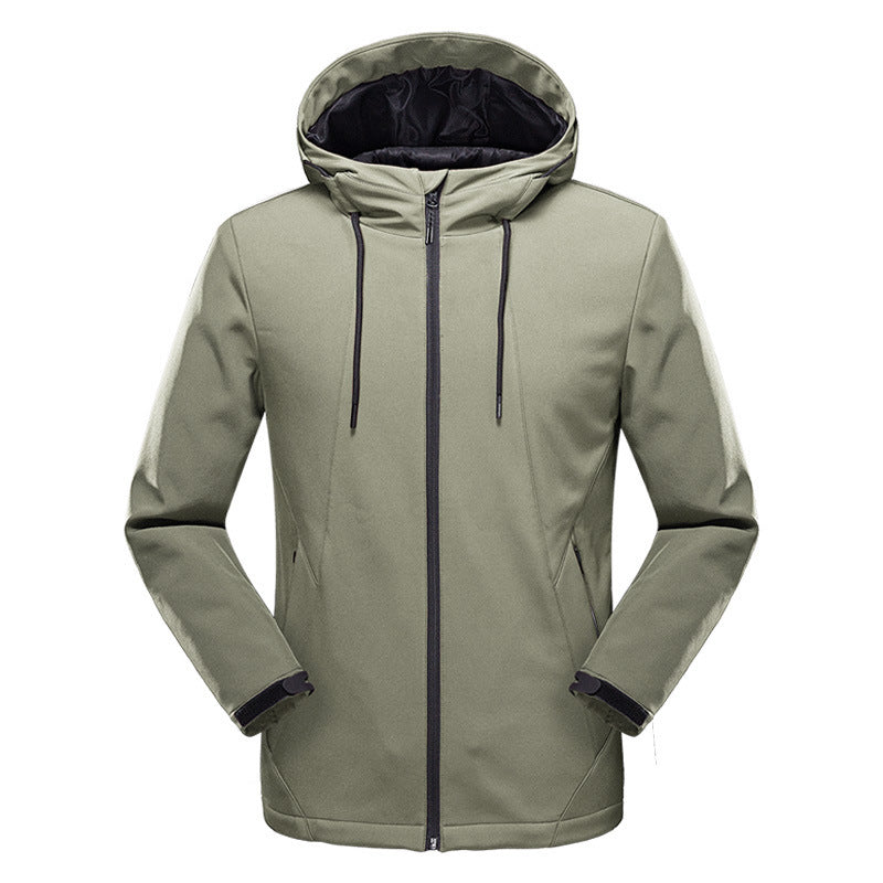 Damen taillierte Softshelljacke mit Kapuze und wasserabweisender Membran Drune