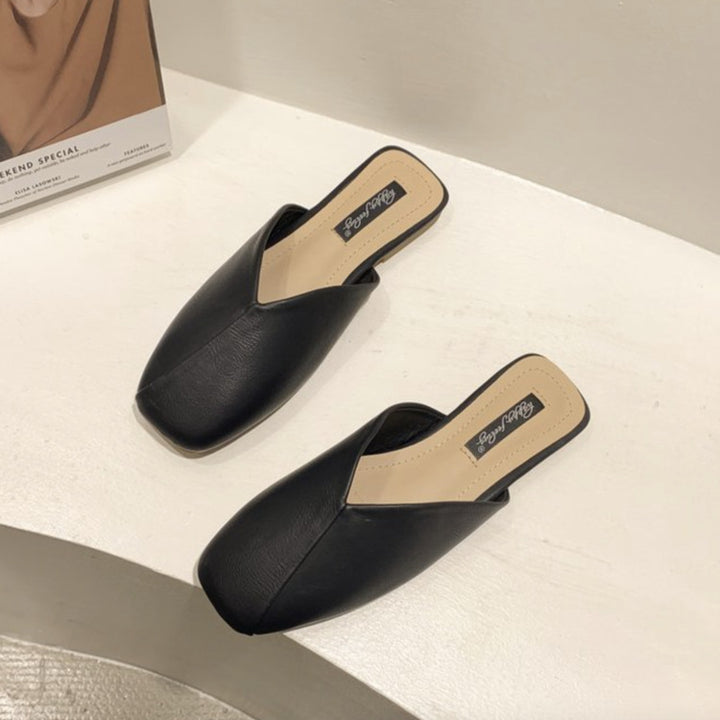 Damen Elegante und moderne Mules mit ausgefallenem Überkreuz-Design Drune