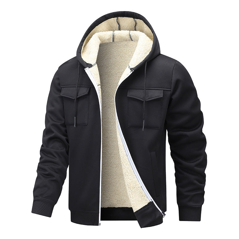 Herren Freizeitjacke mit hohem Kragen und Taschen Drune