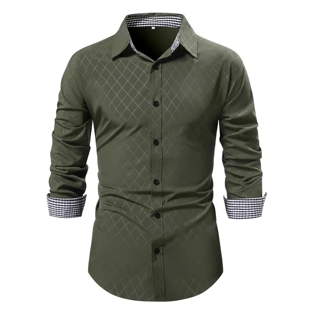 Herren Langarmhemd Drune