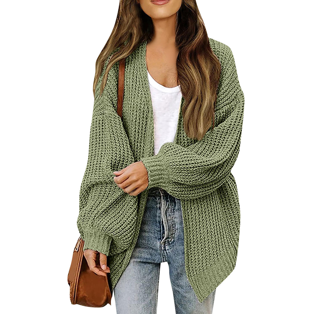 Damen Grobstrickjacke mit lässigem Schnitt und überschnittenen Schultern Drune