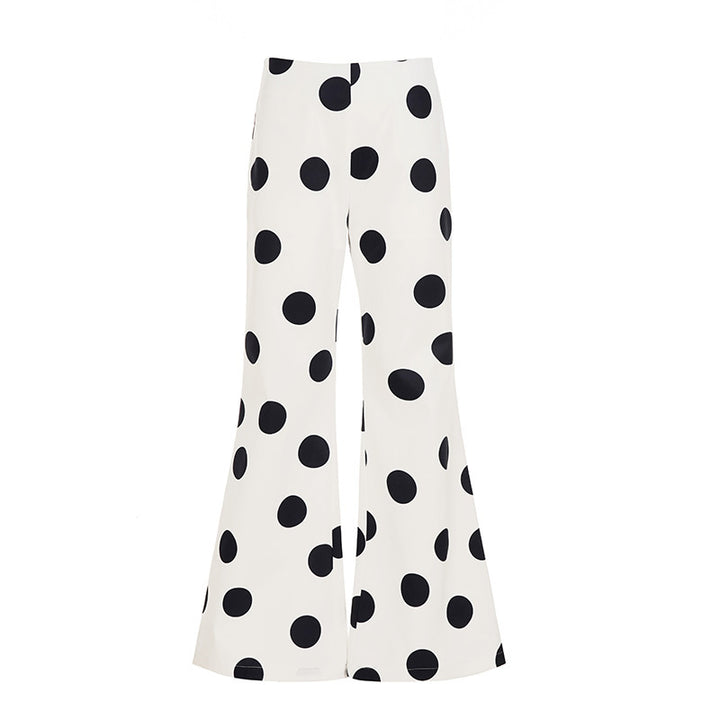 Damen Modische Schlaghose mit stilvollem Polka-Dot-Design Drune