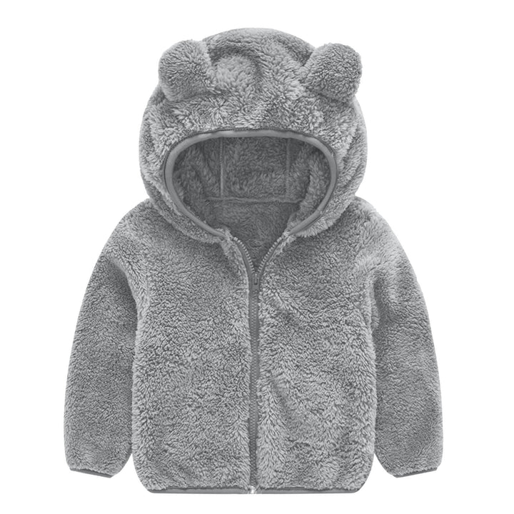 Damen Fleecejacke mit niedlichem Bärenohren-Design Drune