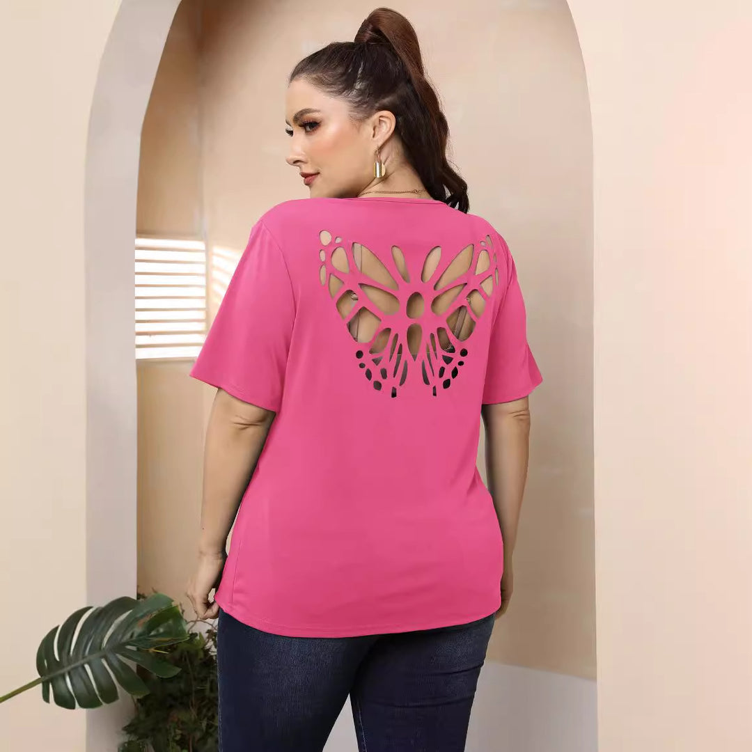 Damen modisches Basic T-Shirt Drune