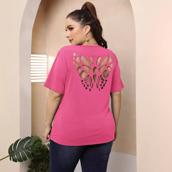 Damen modisches Basic T-Shirt Drune