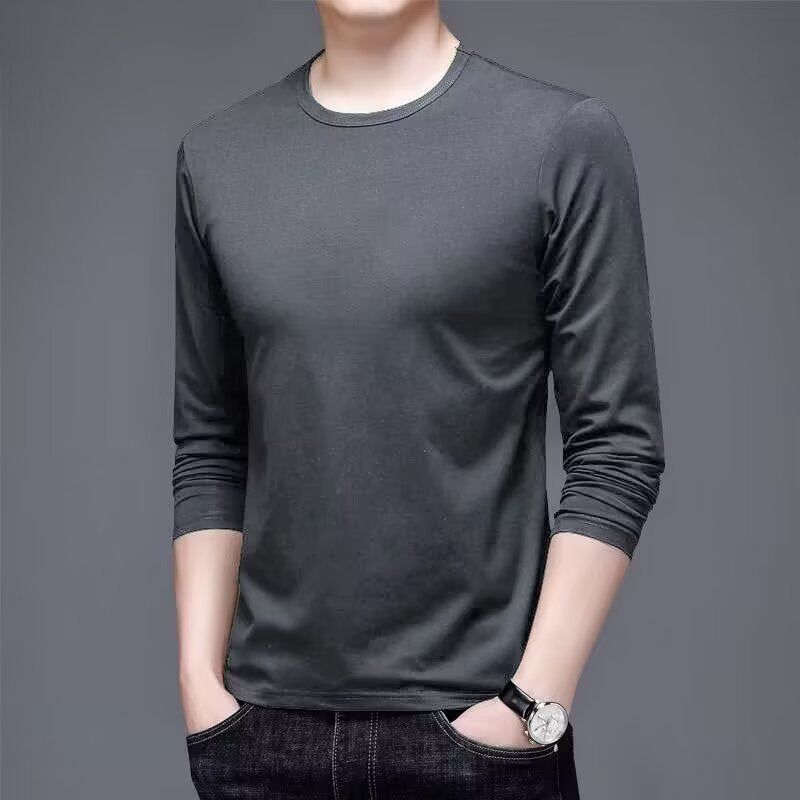 Herren Langarmshirt mit eleganter Textur Drune