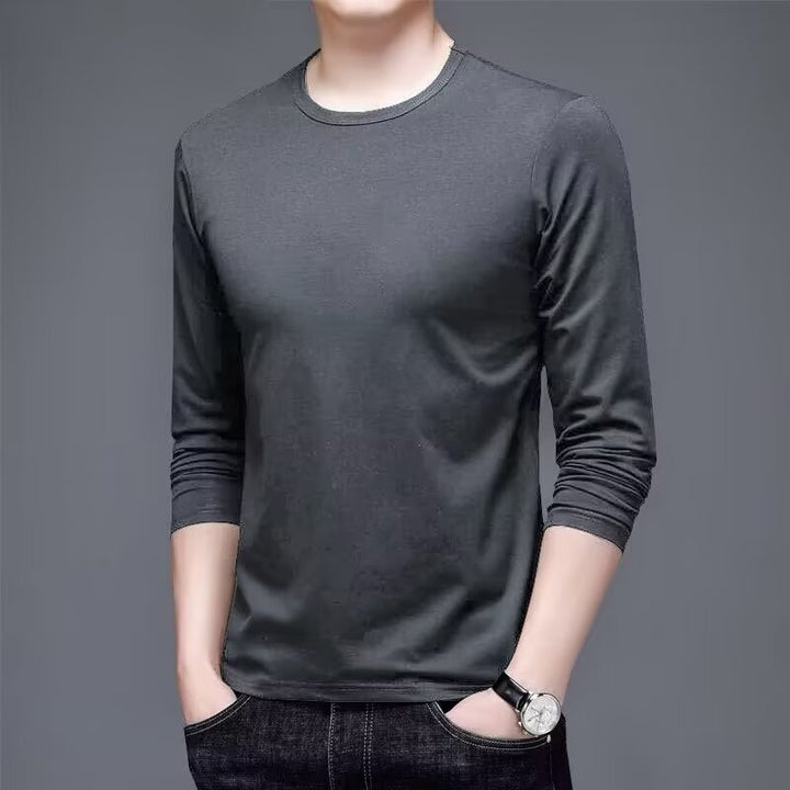 Herren Langarmshirt mit eleganter Textur Drune