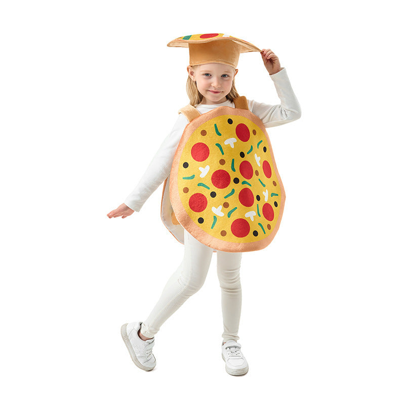 Mädchen Pizza-Kostüm Drune