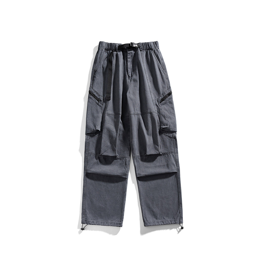 Herren Cargo-Hose mit elastischem Bund, multifunktionalen Taschen und verstellbarem Saum Drune