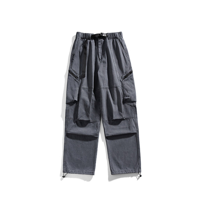 Herren Cargo-Hose mit elastischem Bund, multifunktionalen Taschen und verstellbarem Saum Drune