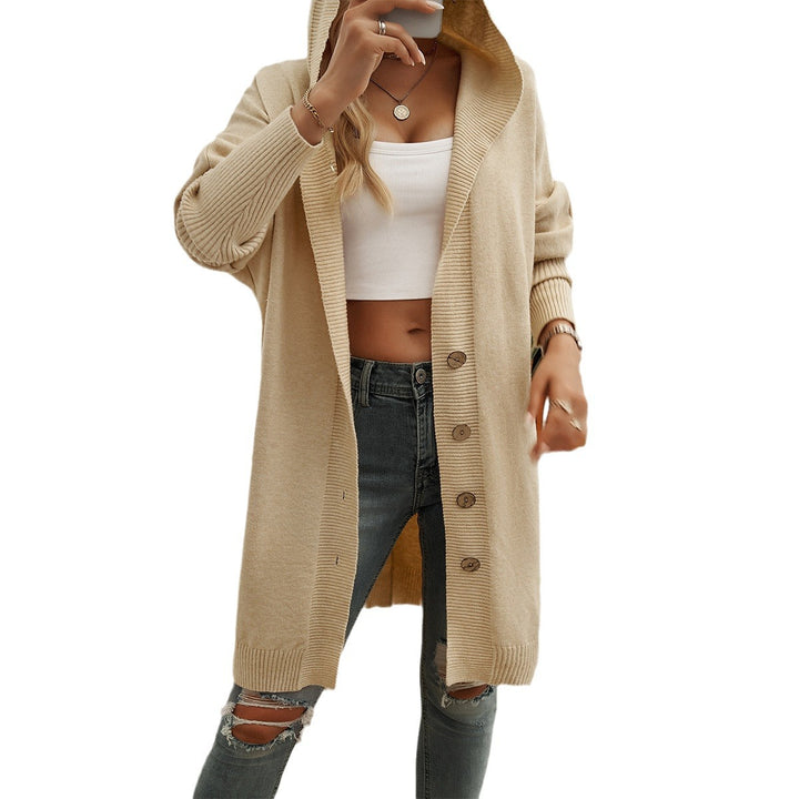 Damen Hoodie-Kardigan mit Knopfdetail und lässigem Schnitt Drune