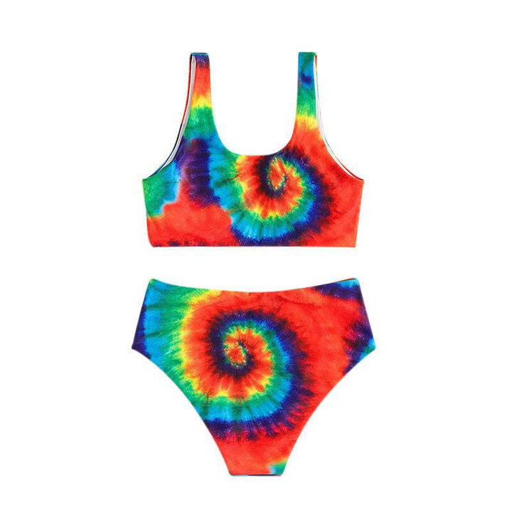 Damen Bikini-Set mit lebhaftem Spiralmuster Drune