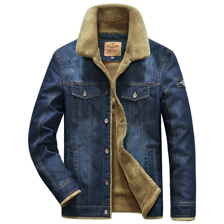 Herren Denimjacke mit kuscheligem Fleecefutter Drune