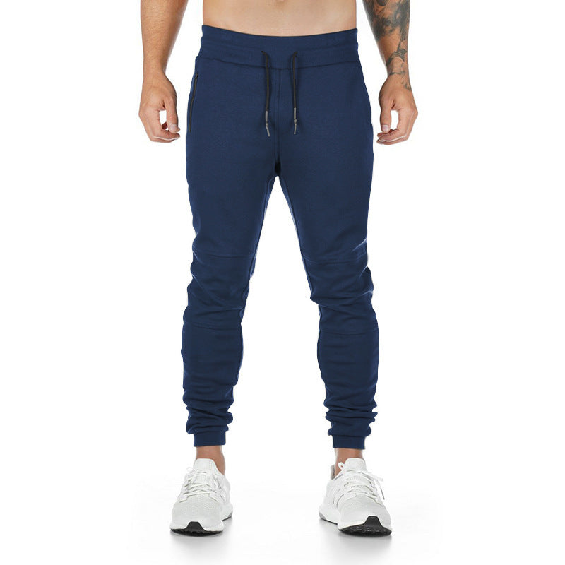Herren nan schmal geschnittene Sport-Jogginghose mit ergonomischen Knieeinsätzen, Komfortbund und Kordelzug Drune