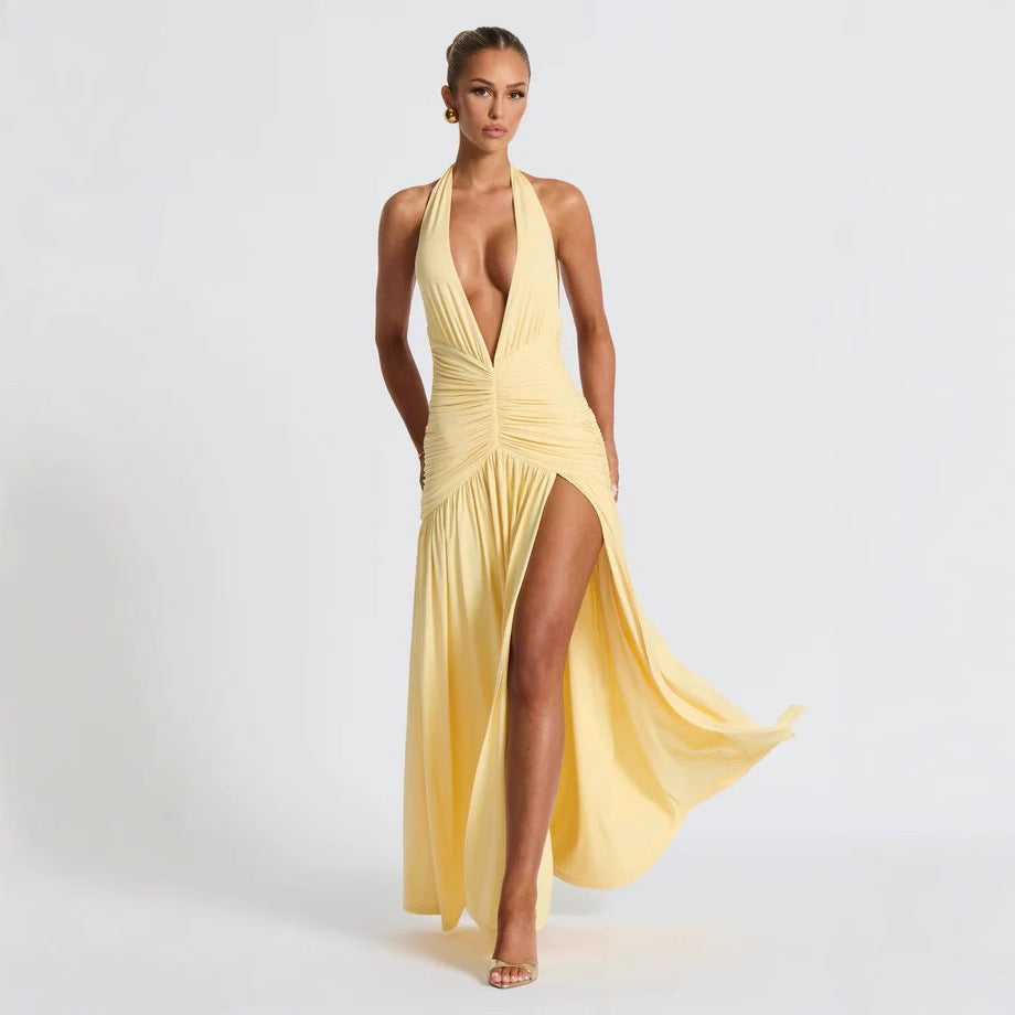 Damen Elegantes Oberteil mit hoch geschnittenem Rock im Tierdruck Drune