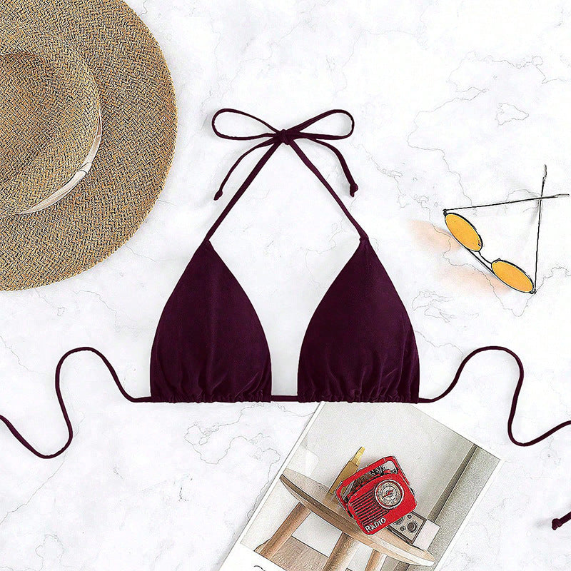 Damen Triangel-Bikinioberteil mit verstellbaren Bindebändern Drune